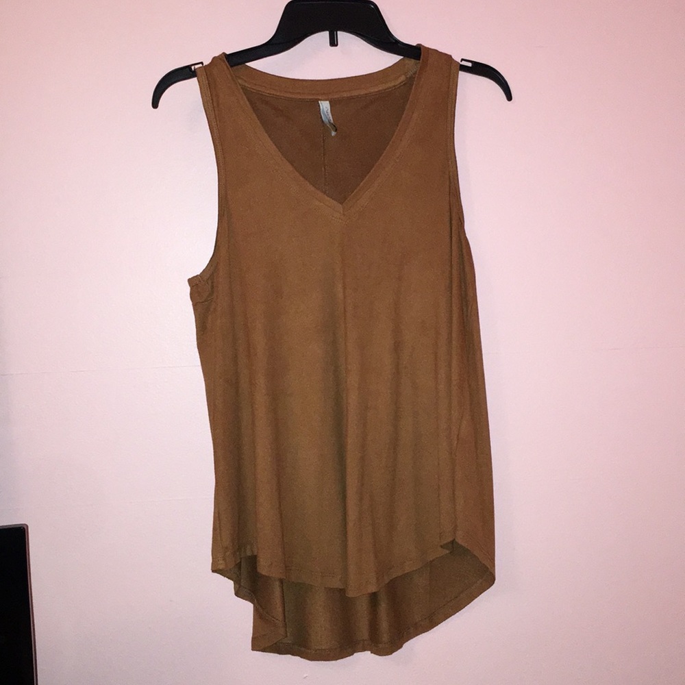 Brown Suede tank